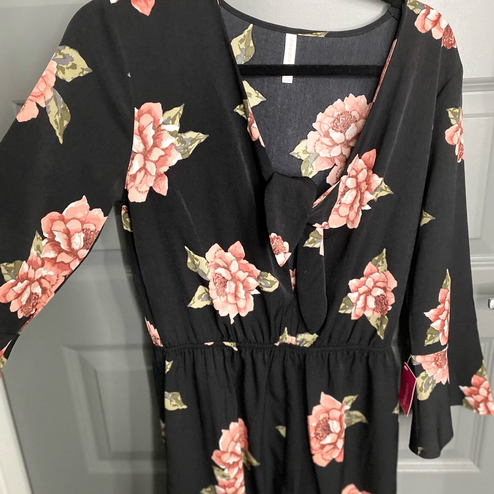 Xhilaration jumpsuit with flowers